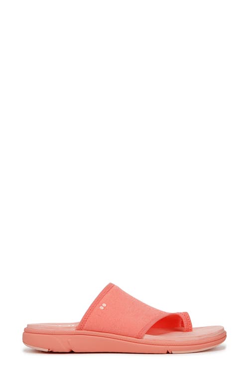 Ryka Women's Margo-slide Toe Loop Sport Sandals In Bright Coral