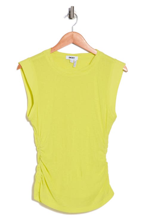 Sleeveless Ruched Knit Top