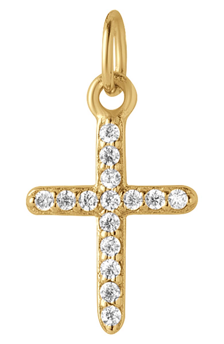 Vincero Pavè Cross Pendant Necklace, Alternate, color, Gold
