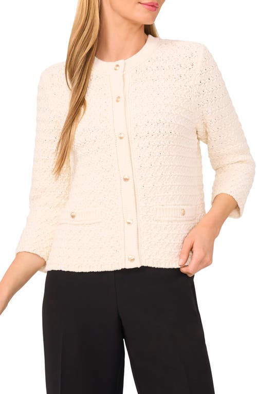 Halogenr Halogen(r) Open Stitch Cardigan In Pink