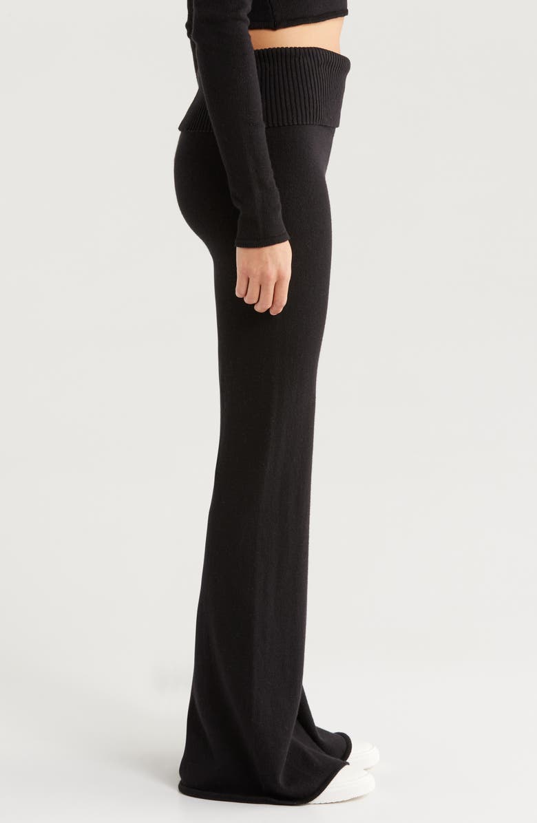 Florence by Mills Barre Foldover Wide Leg Pants, Alternate, color, Black