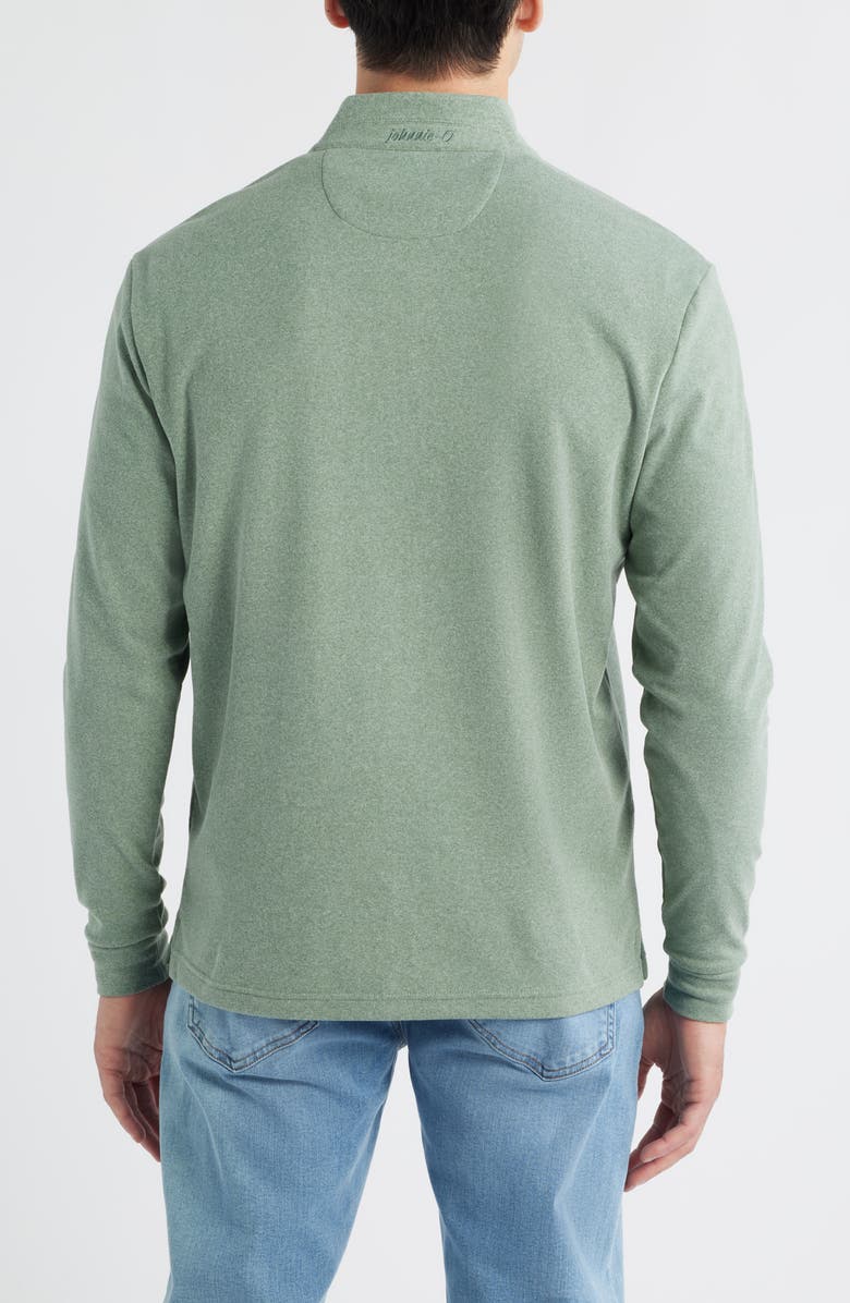 johnnie-O Mikey Quarter Zip Pullover, Alternate, color, Fern