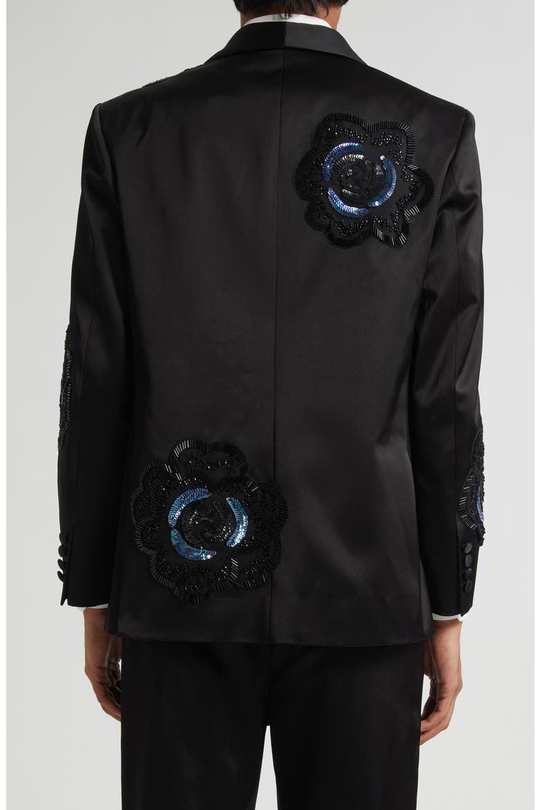 Poppy Shawl Collar Wool Suit Jacket, Alternate, color, BLACK