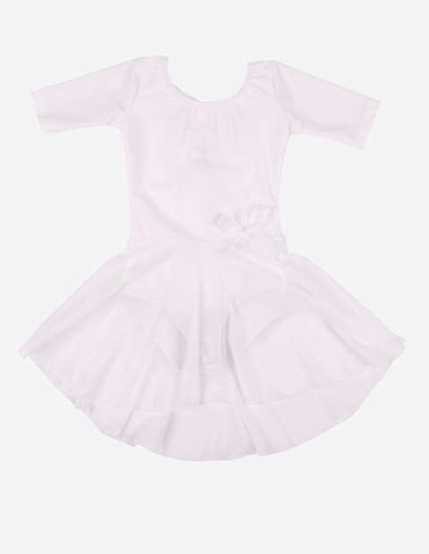 Girls Short Sleeve Skirted Leotard