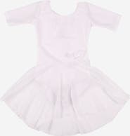 Leveret Girls Short Sleeve Skirted Leotard