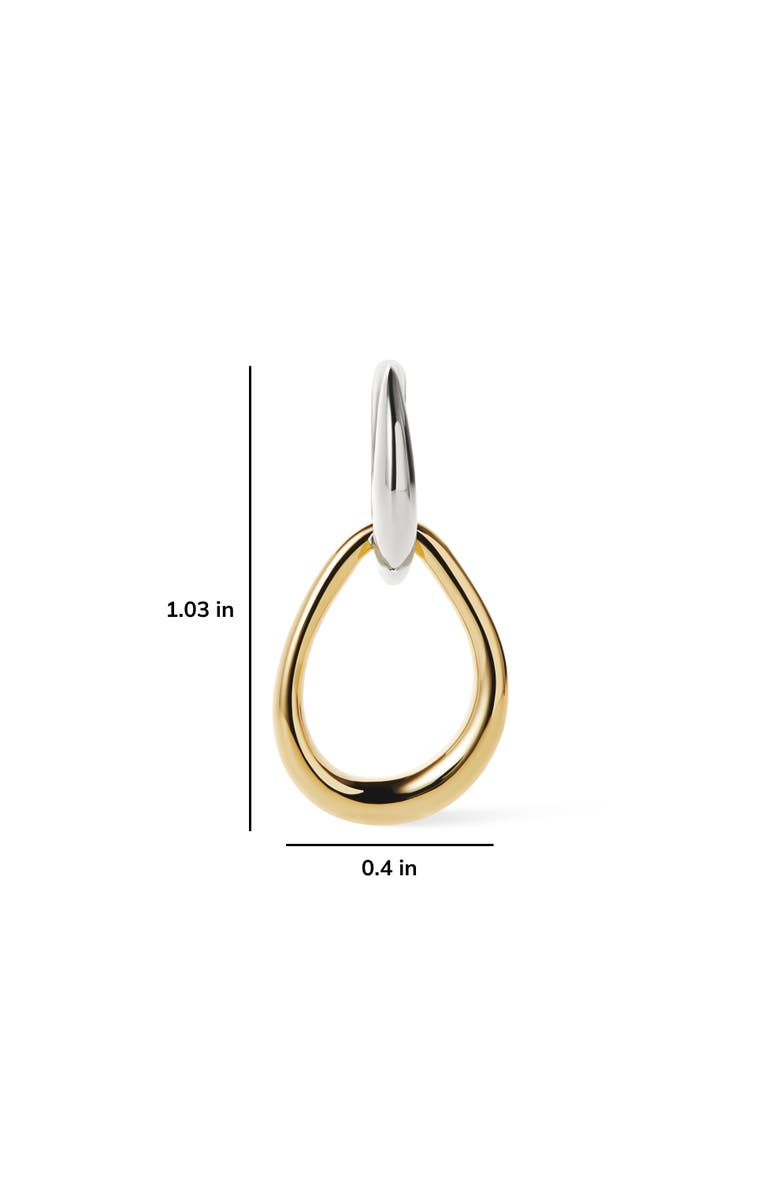 Ana Luisa Gold Drop Earrings - Sage Two Tone, Alternate, color, Two Tone