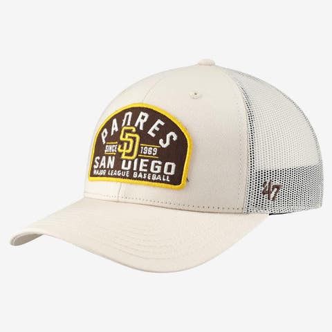 Men's '47  Cream San Diego Padres Leland Adjustable Trucker Hat