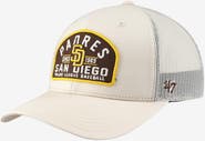 '47 Men's '47 Cream San Diego Padres Leland Adjustable Trucker Hat