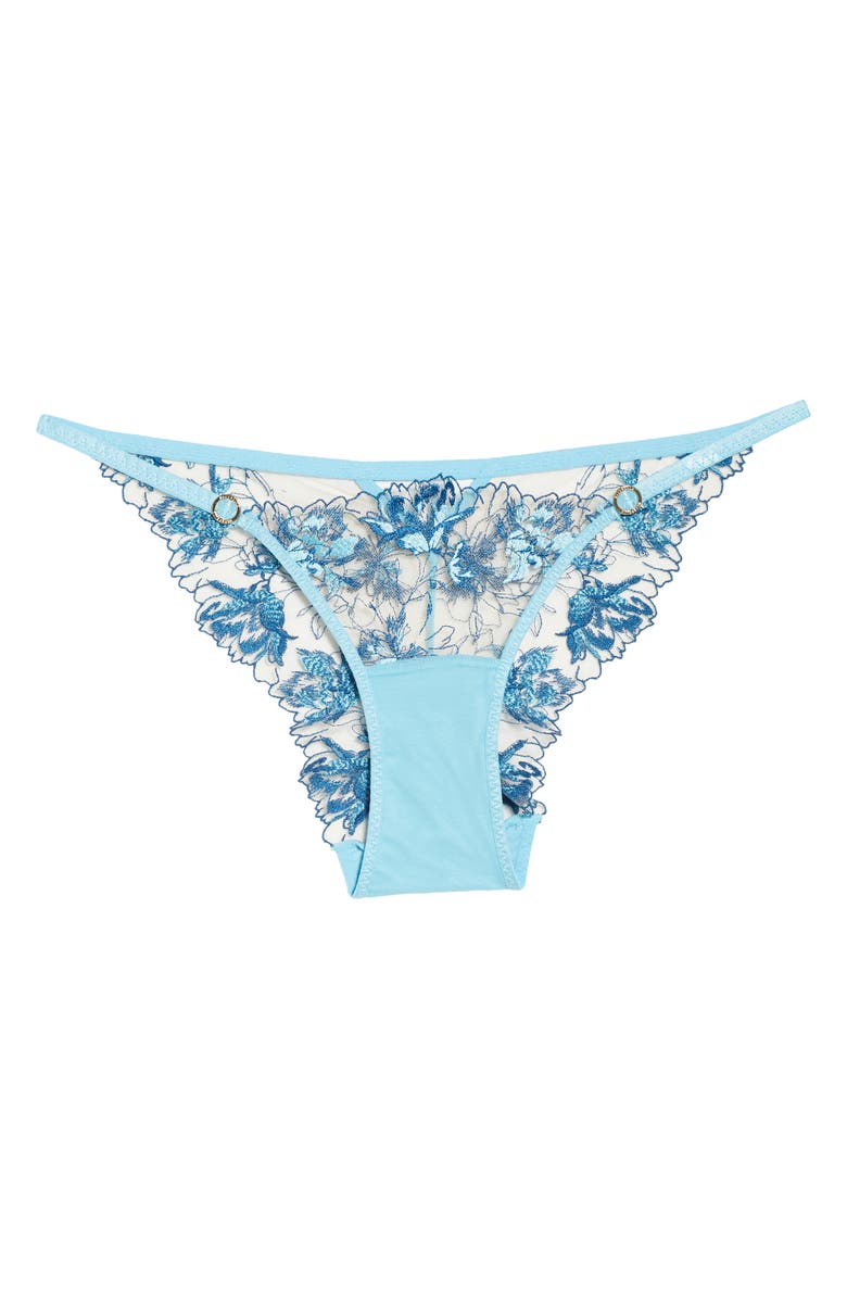 Bluebella Calista Embroidered Mesh Briefs, Alternate, color,
