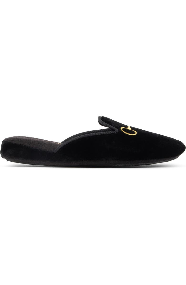 patricia green 'Milano' Bit Embroidered Slipper, Alternate, color, Black