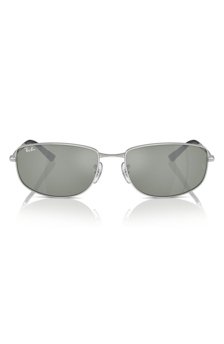 Ray-Ban 59mm Round Sunglasses, Main, color, Silver