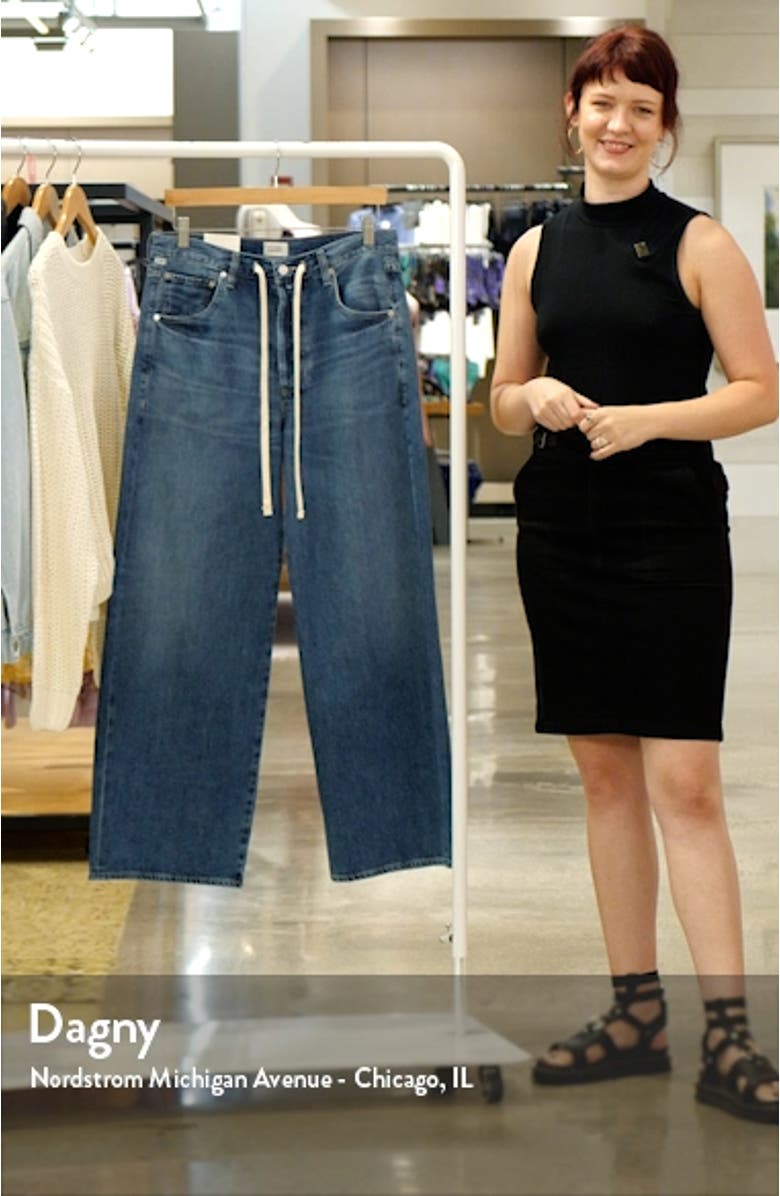 Brynn Wide Leg Organic Cotton Trouser Jeans, sales video thumbnail