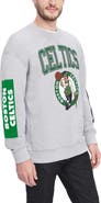 TOMMY JEANS Men's Tommy Jeans Heather Gray Boston Celtics Hayes Crew Neck Pullover Sweatshirt