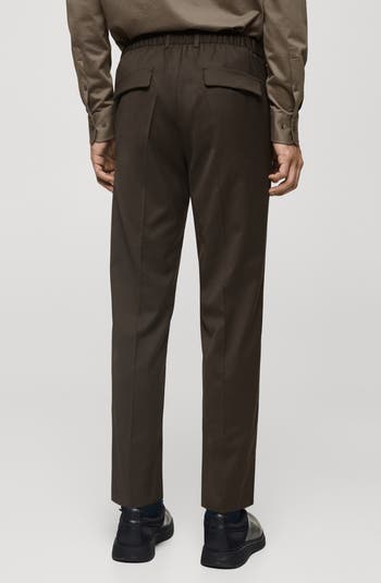 【MODERNIF】Coolmax Span Semi Wide Slacks CoolMax Pants for Men | 34 Heritage