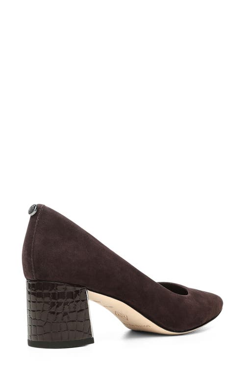 Donald Pliner Women Suzette Dark Brown Suede Dress In Burgundy