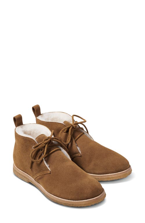 Beek Goose Genuine Shearling Lined Chukka in Chestnut 