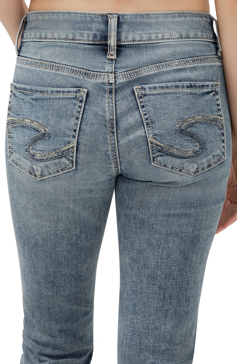 Silver Jeans Co. Suki Curvy Mid Rise Capri Jeans, Alternate, color, Indigo