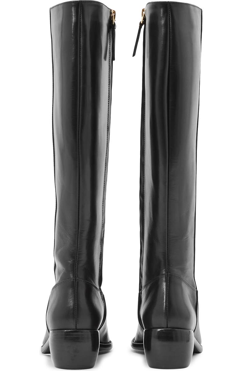 Reiss Micheala Knee High Boot, Alternate, color, Black