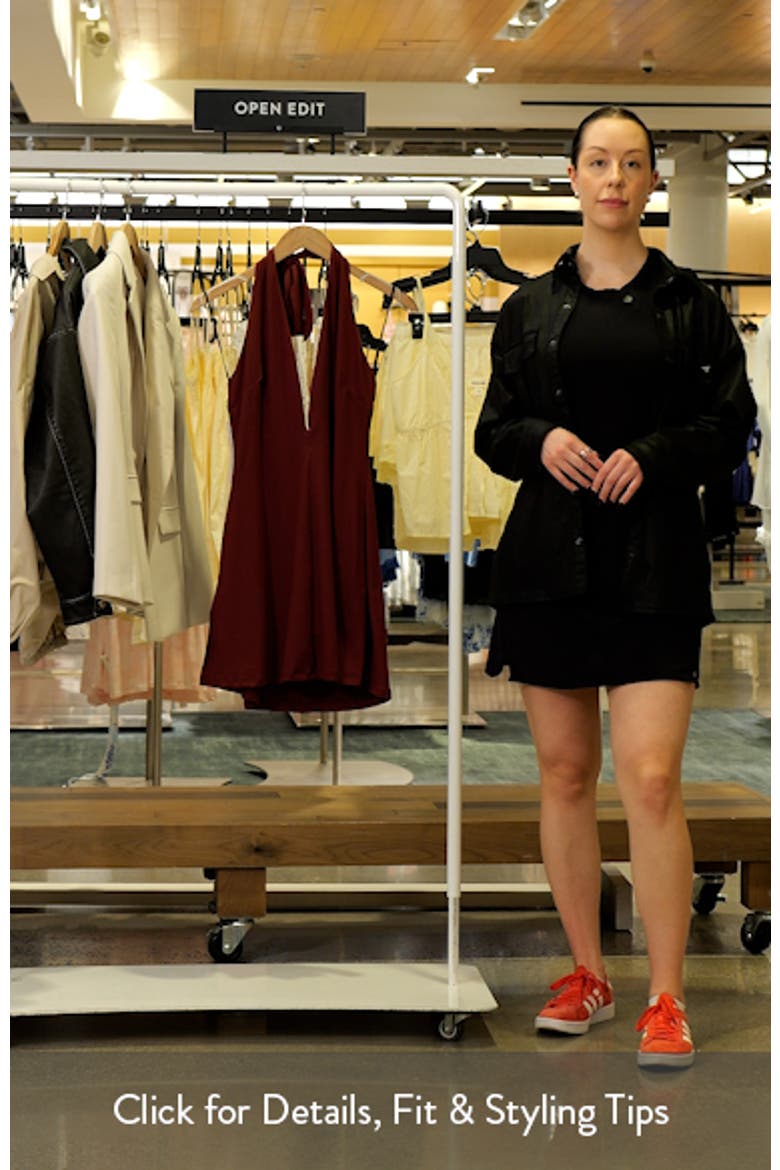 Hollywood Hills Plunge Neck Halter Minidress video