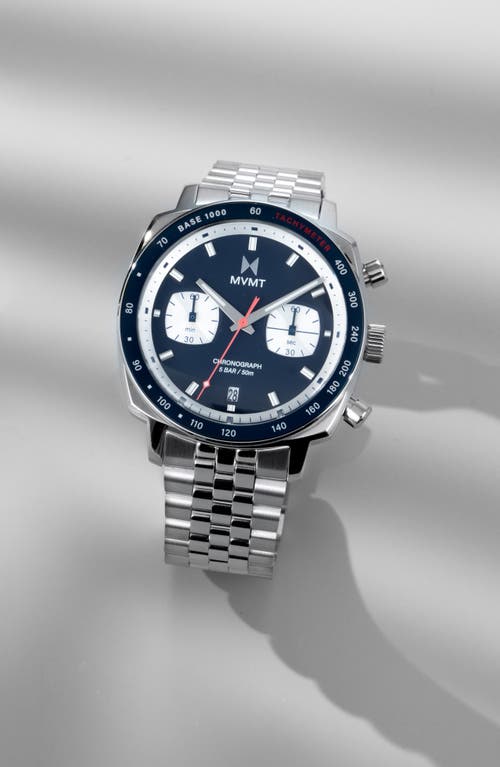 Mvmt Mulholland Driver Chronograph, 42mm In Silver