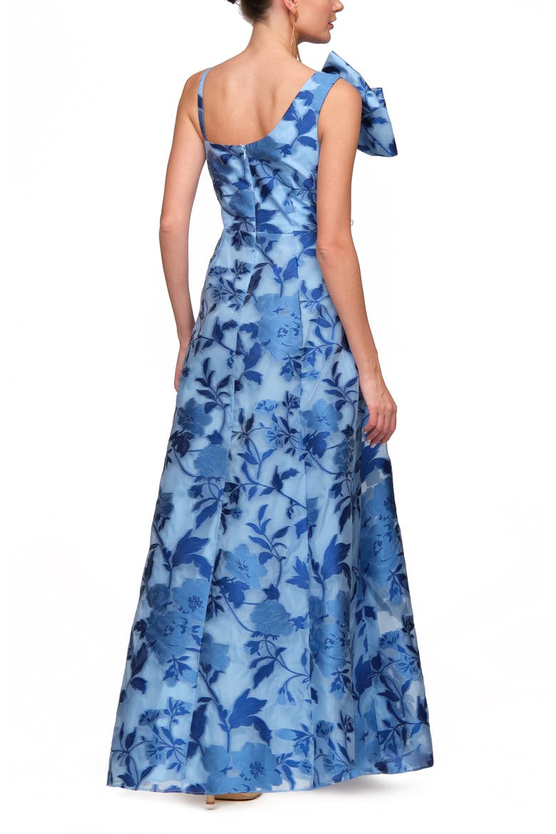Anya Floral A-Line Gown, Alternate, color, SKY