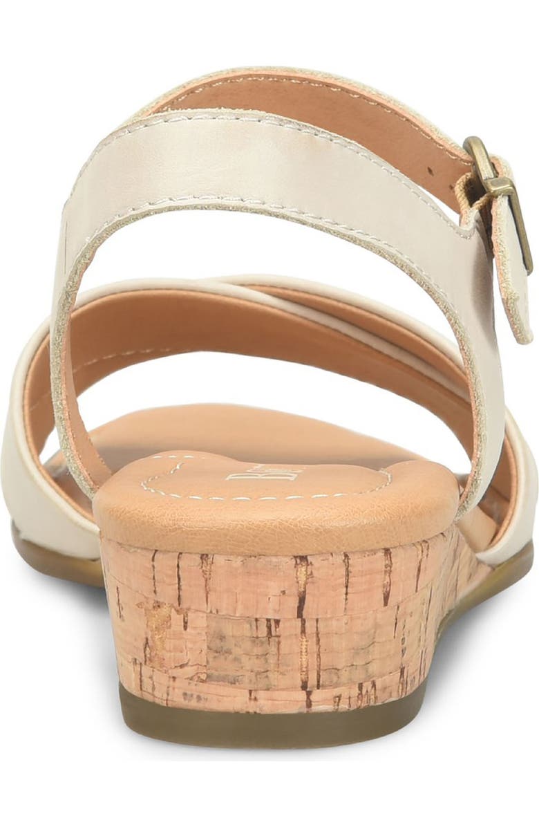 Børn Paige Wedge Sandal, Alternate, color, Cream Leather
