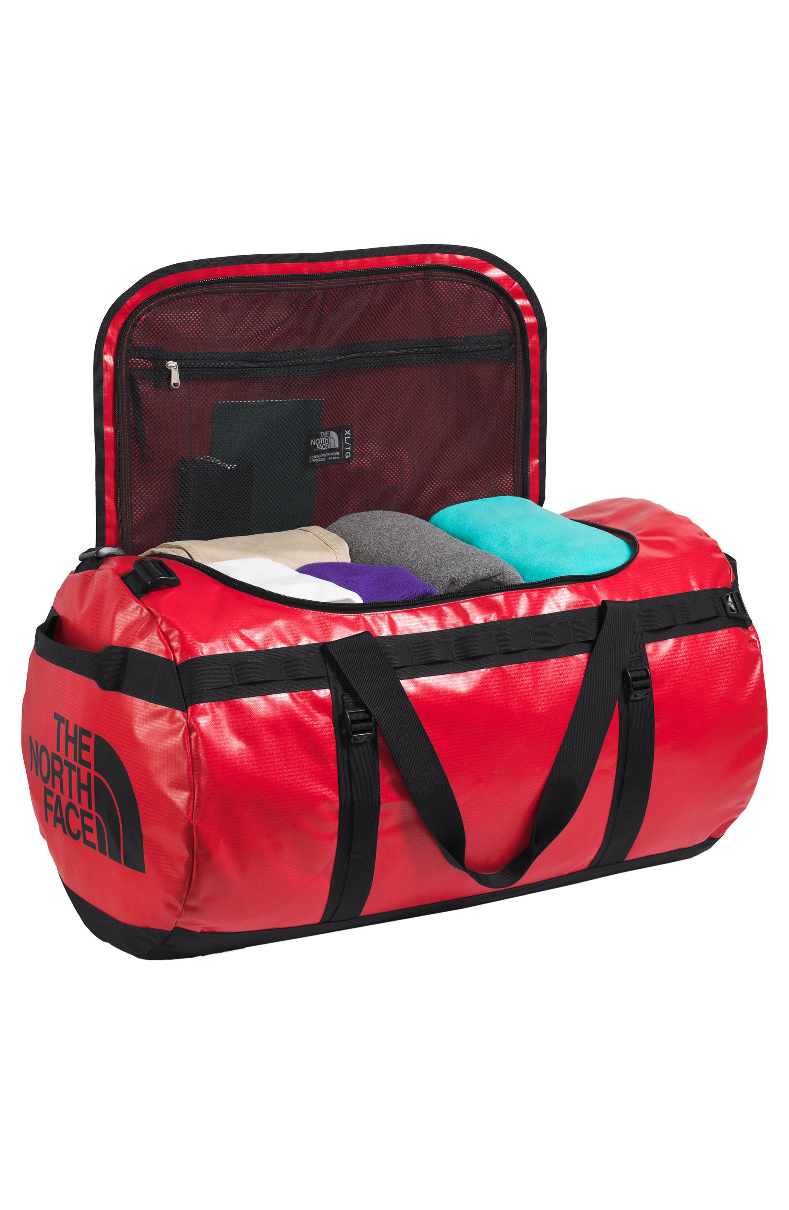 Base Camp XL Duffel Bag, Alternate, color, TNF RED/ TNF BLACK-NPF