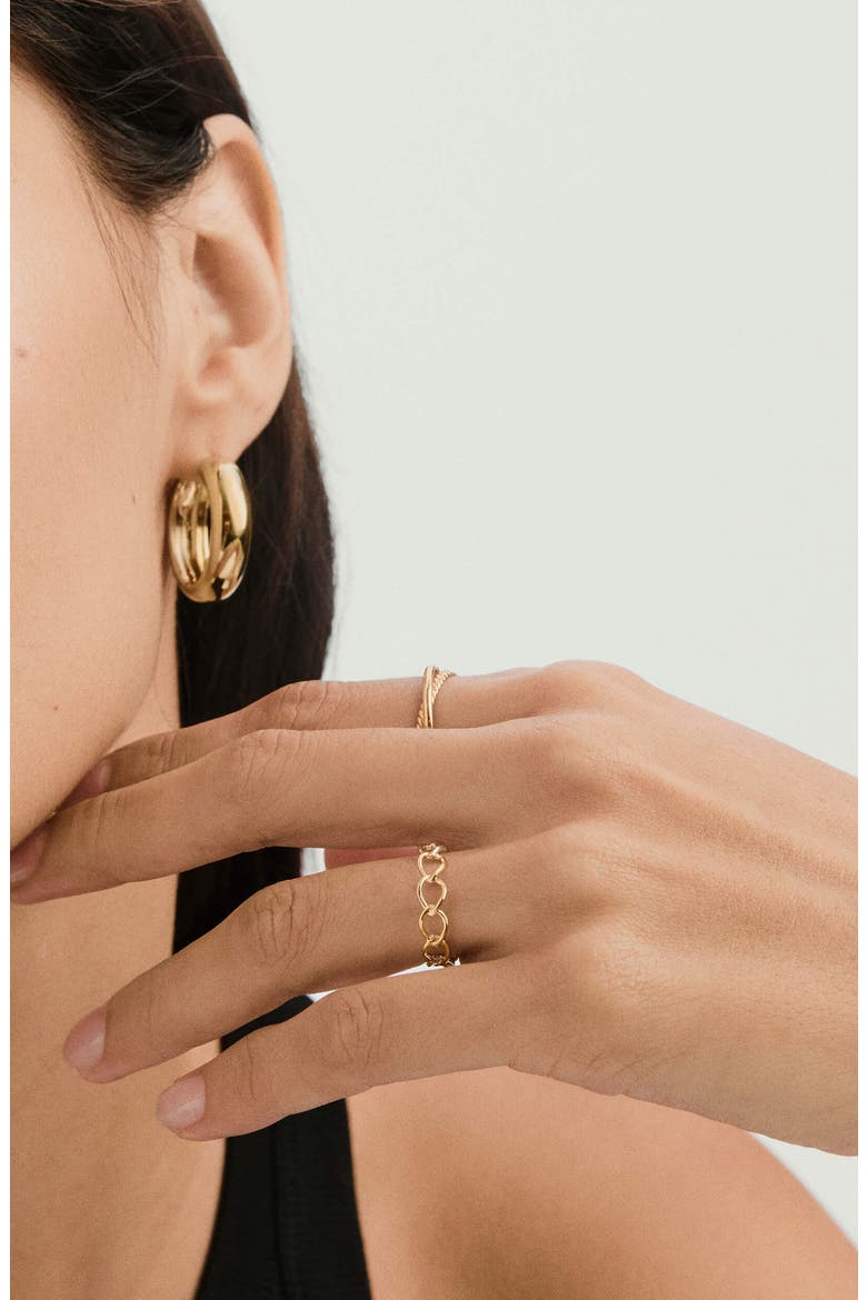 Braided Ring, Alternate, color, Yellow Gold