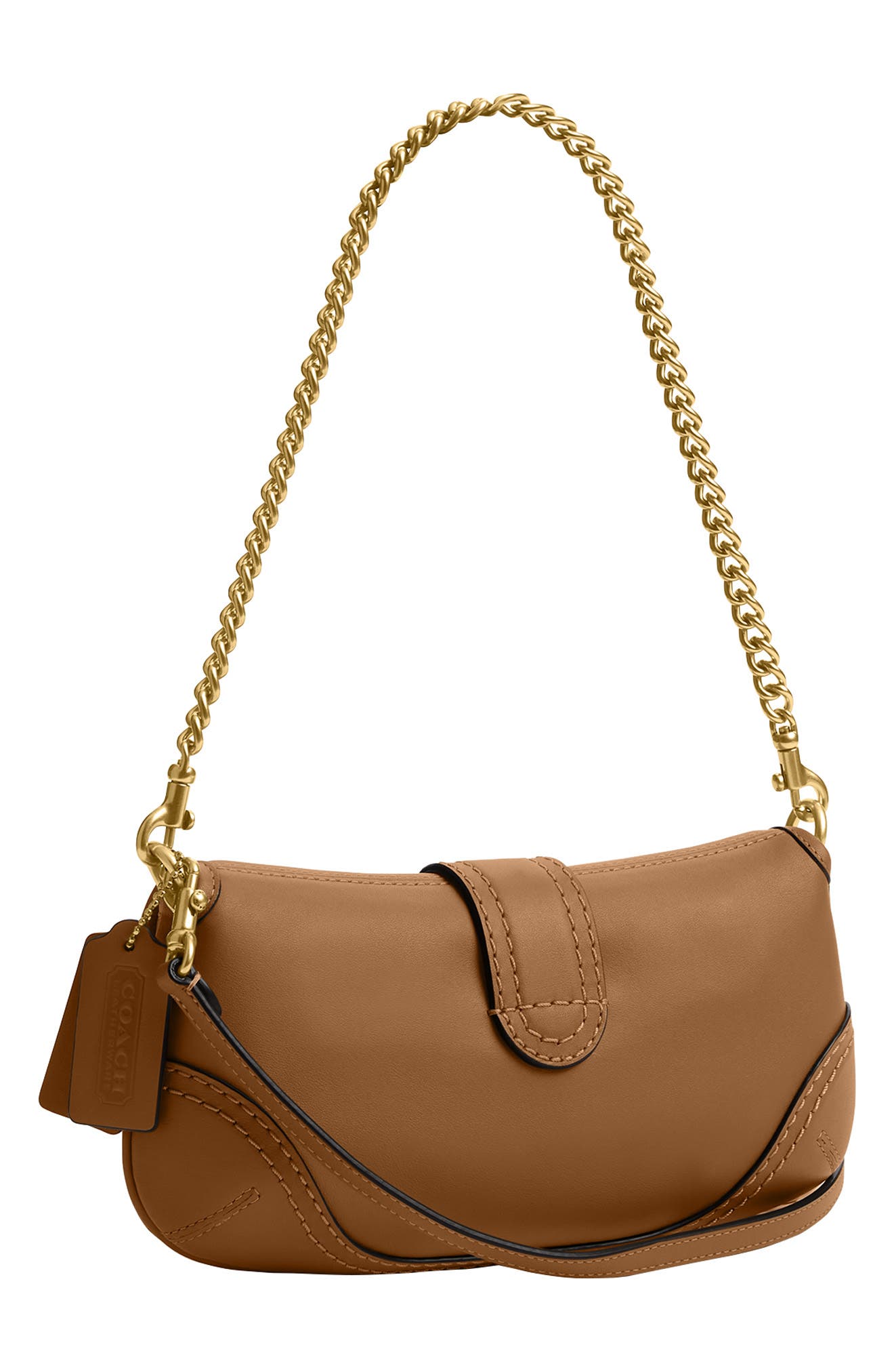 Soho 2 Glovetanned Leather Shoulder Bag, Alternate, color, HONEY BROWN