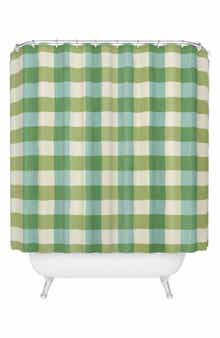 Deny Designs Fruit Salad Gingham Print Shower Curtain