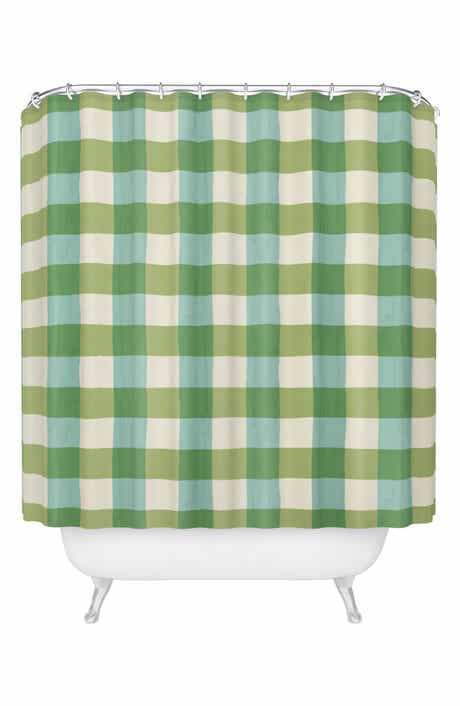 Deny Designs Fruit Salad Gingham Print Shower Curtain
