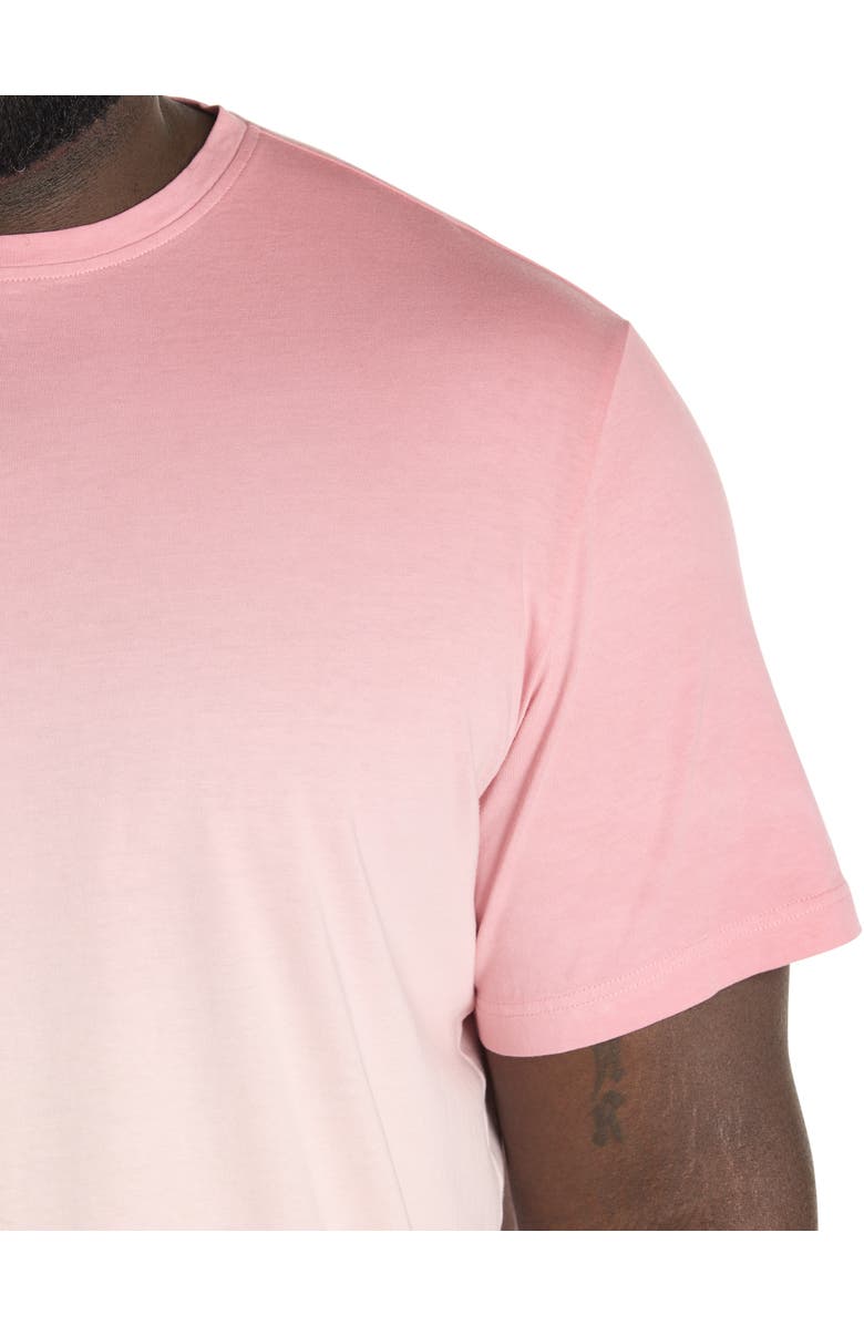 Harbor Bay by DXL Big & Tall Variegated Moisture-Wicking T-Shirt, Alternate, color, Pink Multi