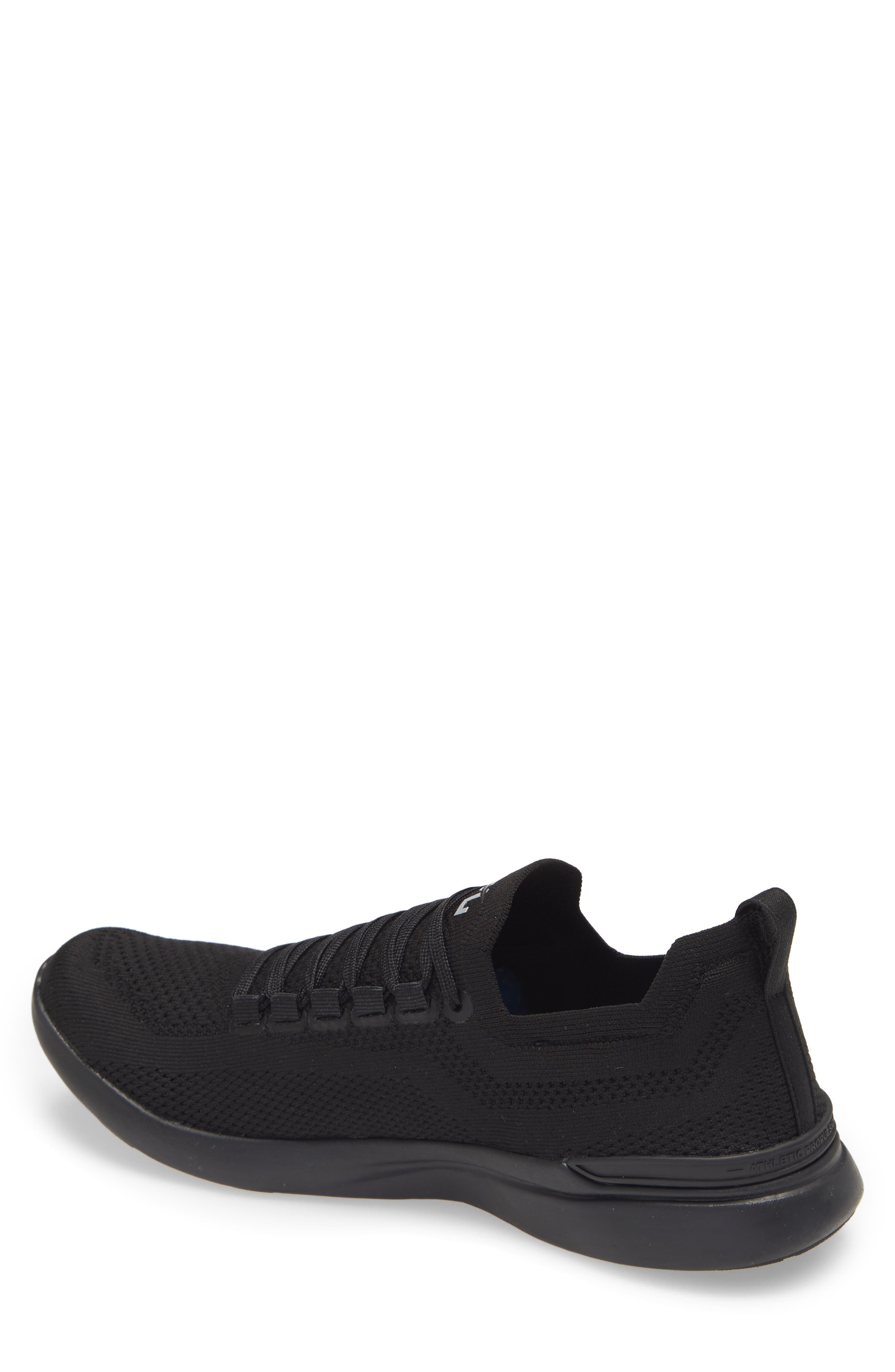 TechLoom Breeze Knit Running Shoe, Alternate, color, BLACK/ SILVER