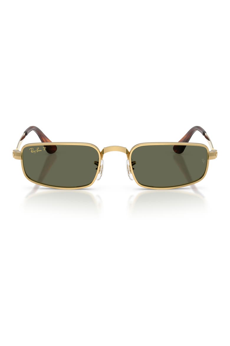 54mm x A$AP Rocky Polarized Rectangular Sunglasses, Main, color, ARISTA / POLAR GREEN