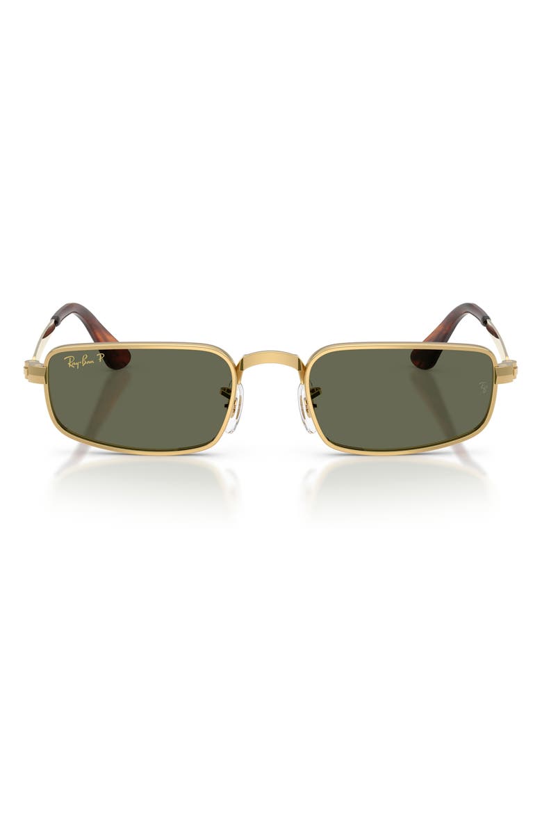 Ray-Ban 54mm x A$AP Rocky Polarized Rectangular Sunglasses, Main, color, Arista / Polar Green