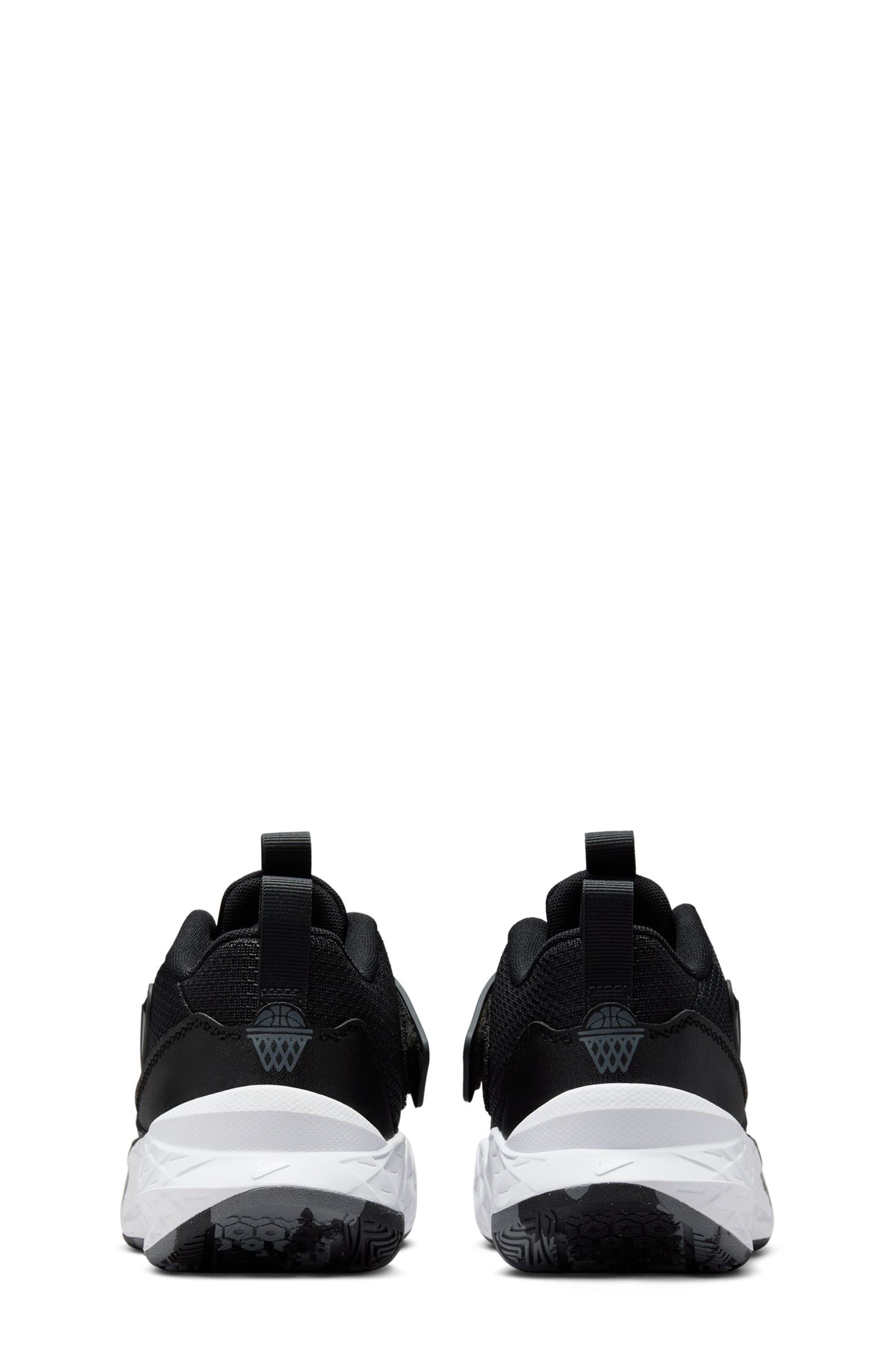 Nike Kids' Team Hustle D 12 Basketball Shoe, Alternate, color, 002 Black/White