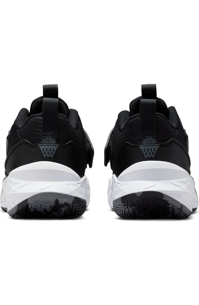 Nike Kids' Team Hustle D 12 Basketball Shoe, Alternate, color, 002 Black/White