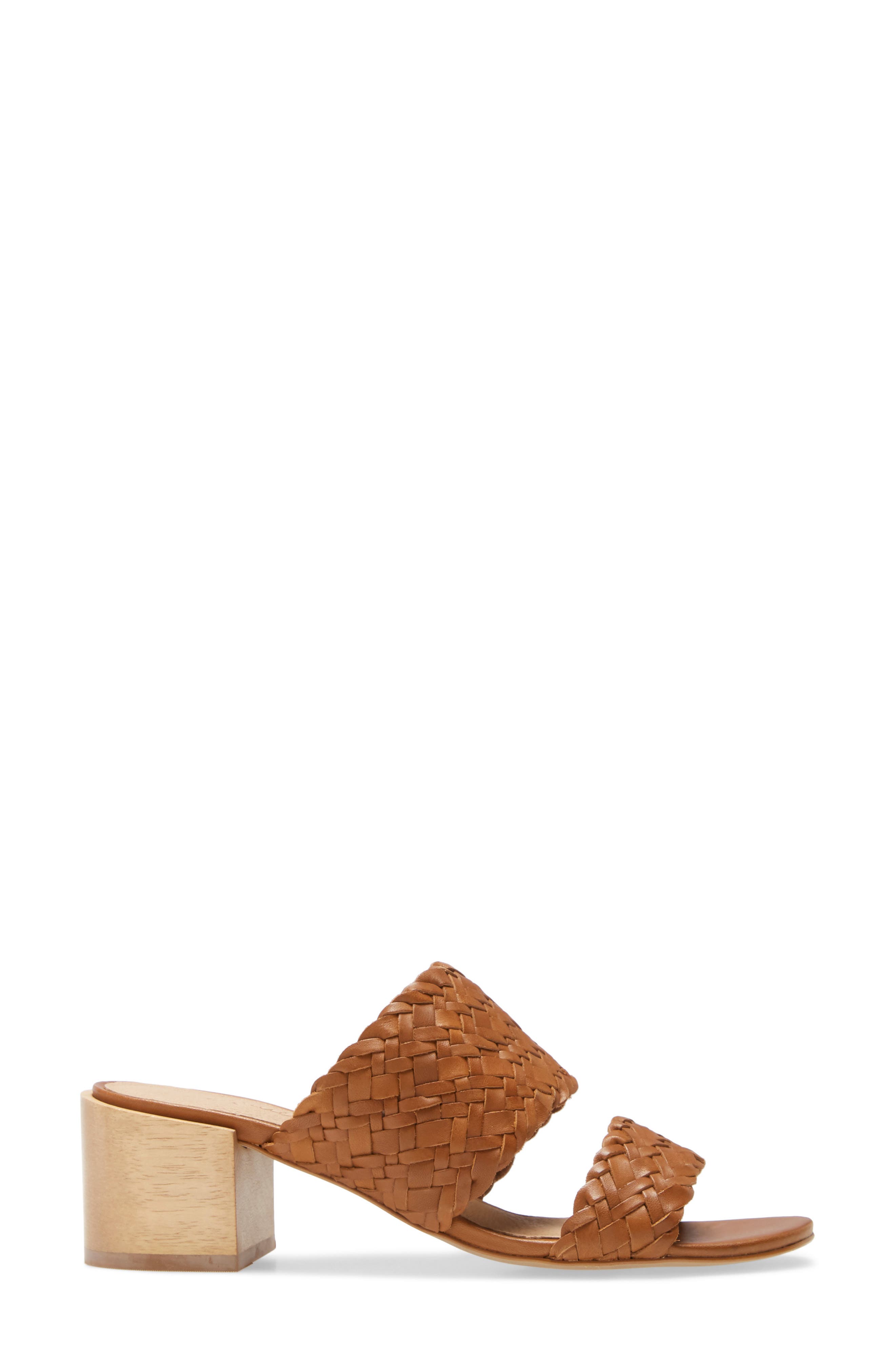 The Kiera Woven Mule Sandal, Alternate, color, BROWN