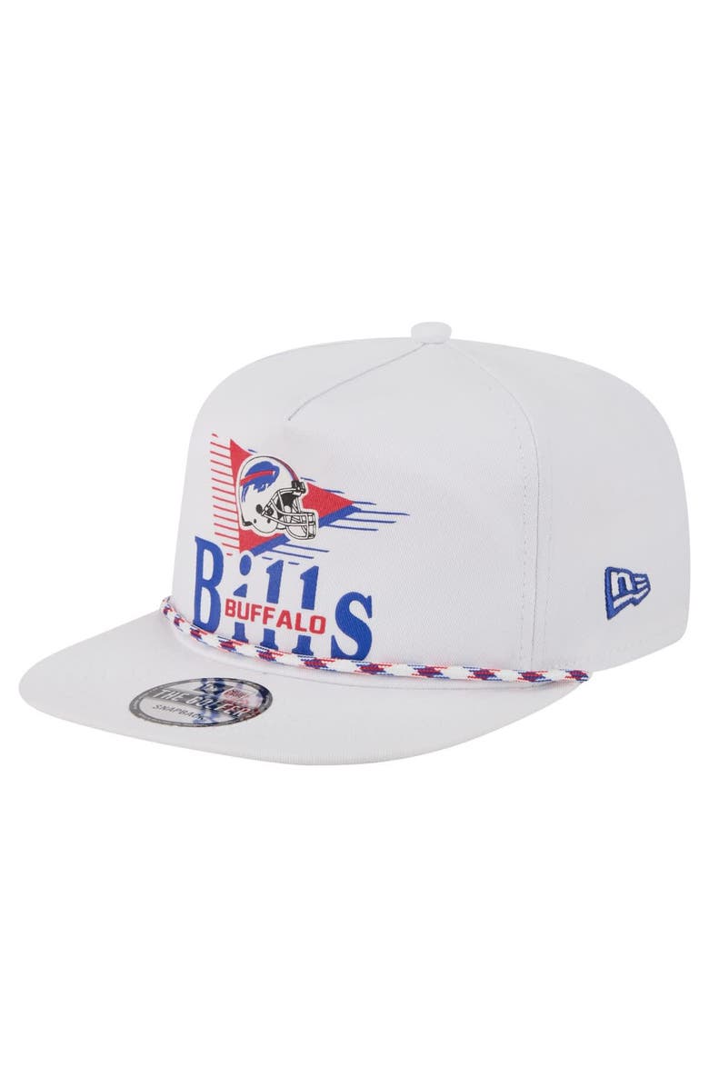 New Era Men's New Era White Buffalo Bills Collide Golfer Snapback Hat, Main, color, 