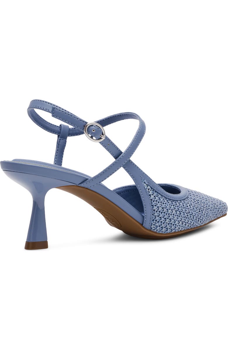 Anne Klein Cosmo Ankle Strap Pump, Alternate, color, Blue Raffia