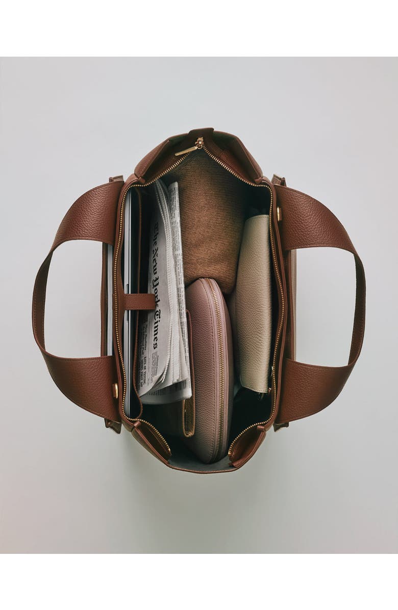 Cuyana Mila Satchel, Alternate, color, Dark Chestnut