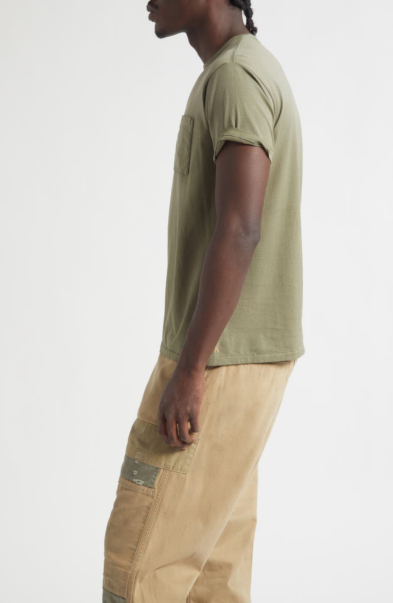 Double RL Garment Dye Pocket T-Shirt, Alternate, color, Valley Moss