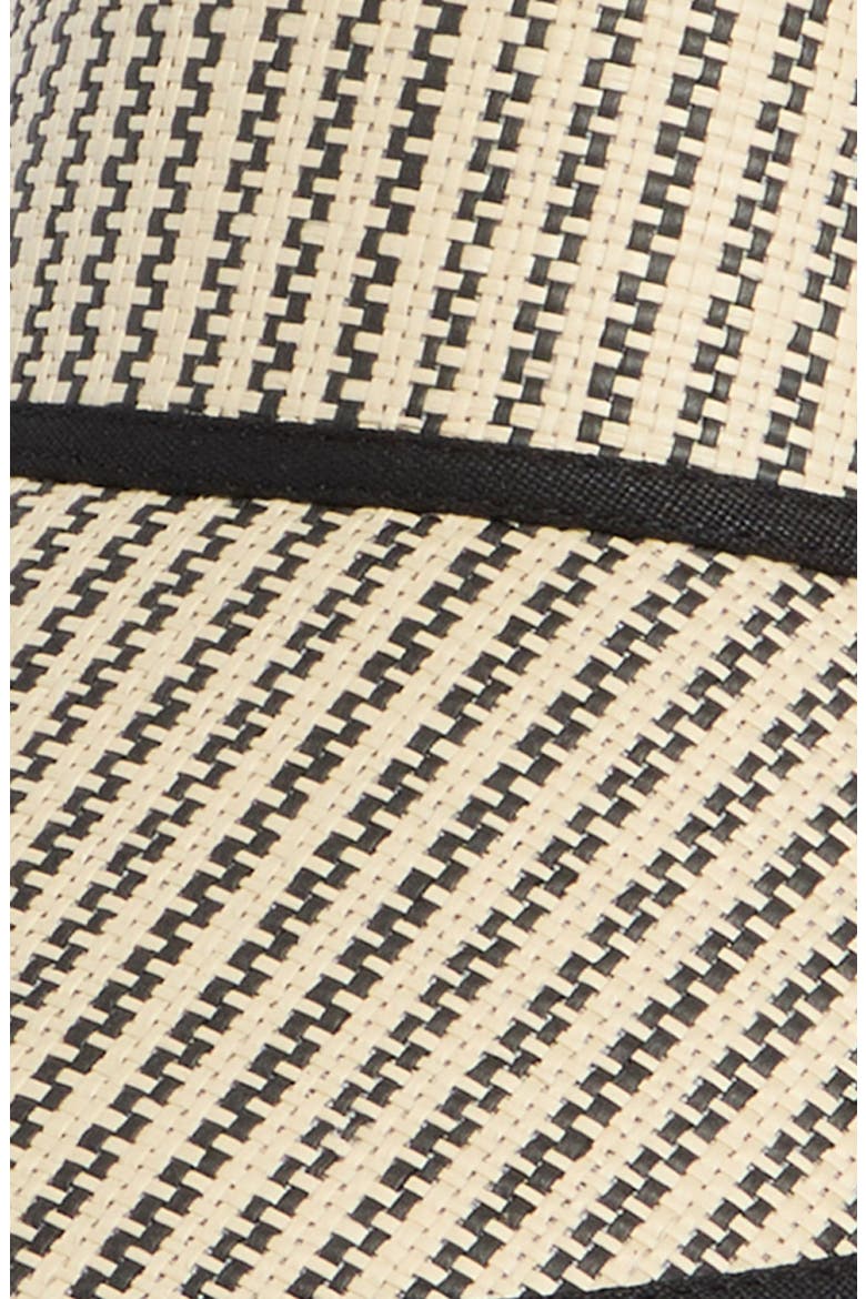 Newport Straw Visor, Alternate, color, BLACK/ NATURAL