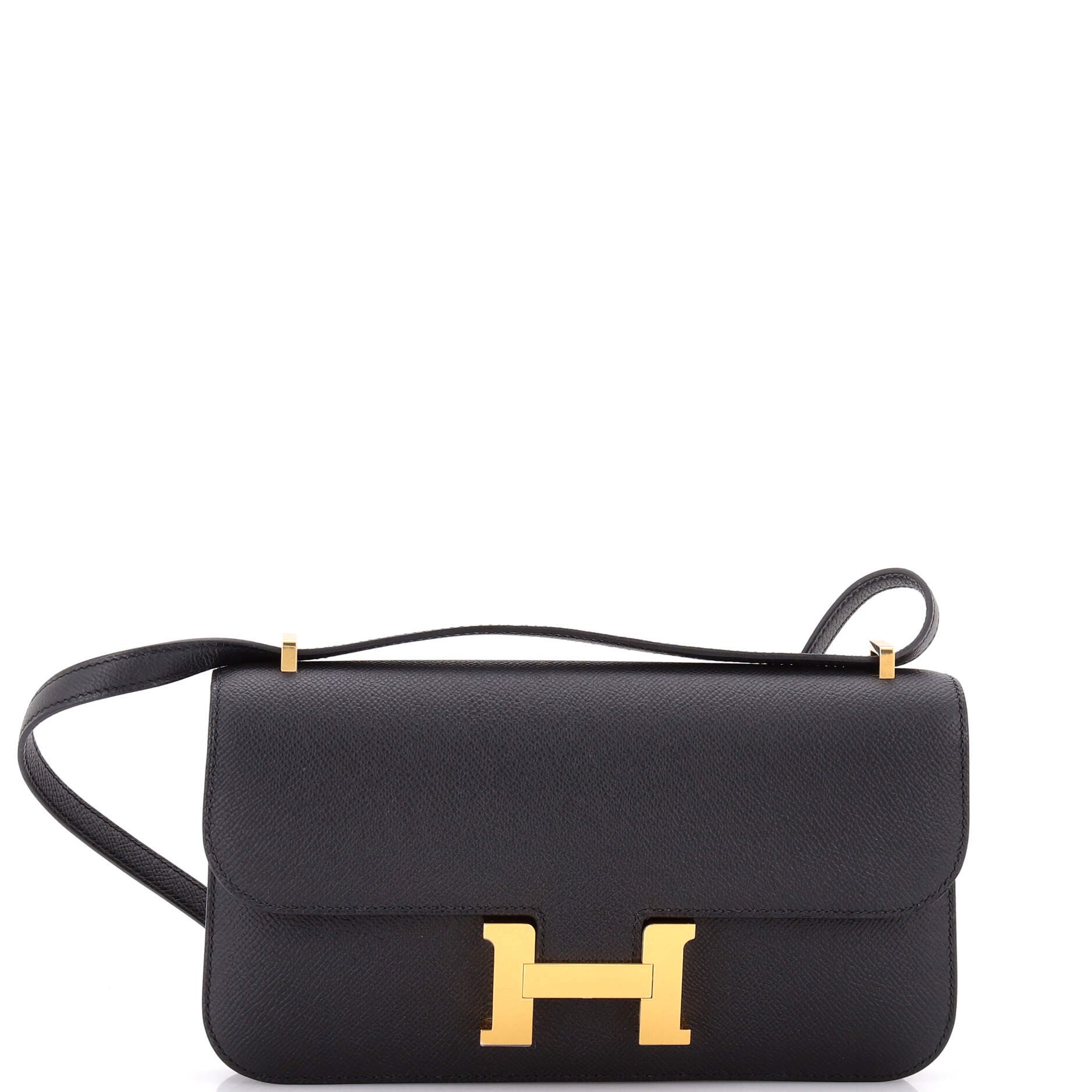 Pre-Owned Hermes Constance Elan NM Bag Epsom 25, Main, color, Noir