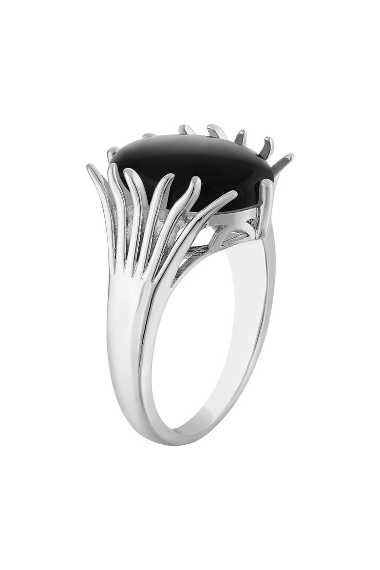 Onyx Statement Ring, Alternate, color, BLACK