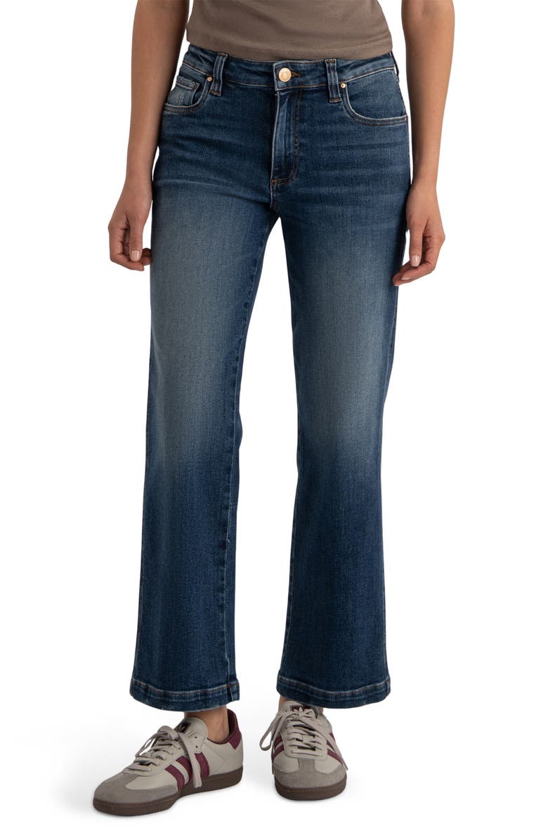 KUT from the Kloth Pattie High Waist Straight Leg Jeans, Main, color, Razor