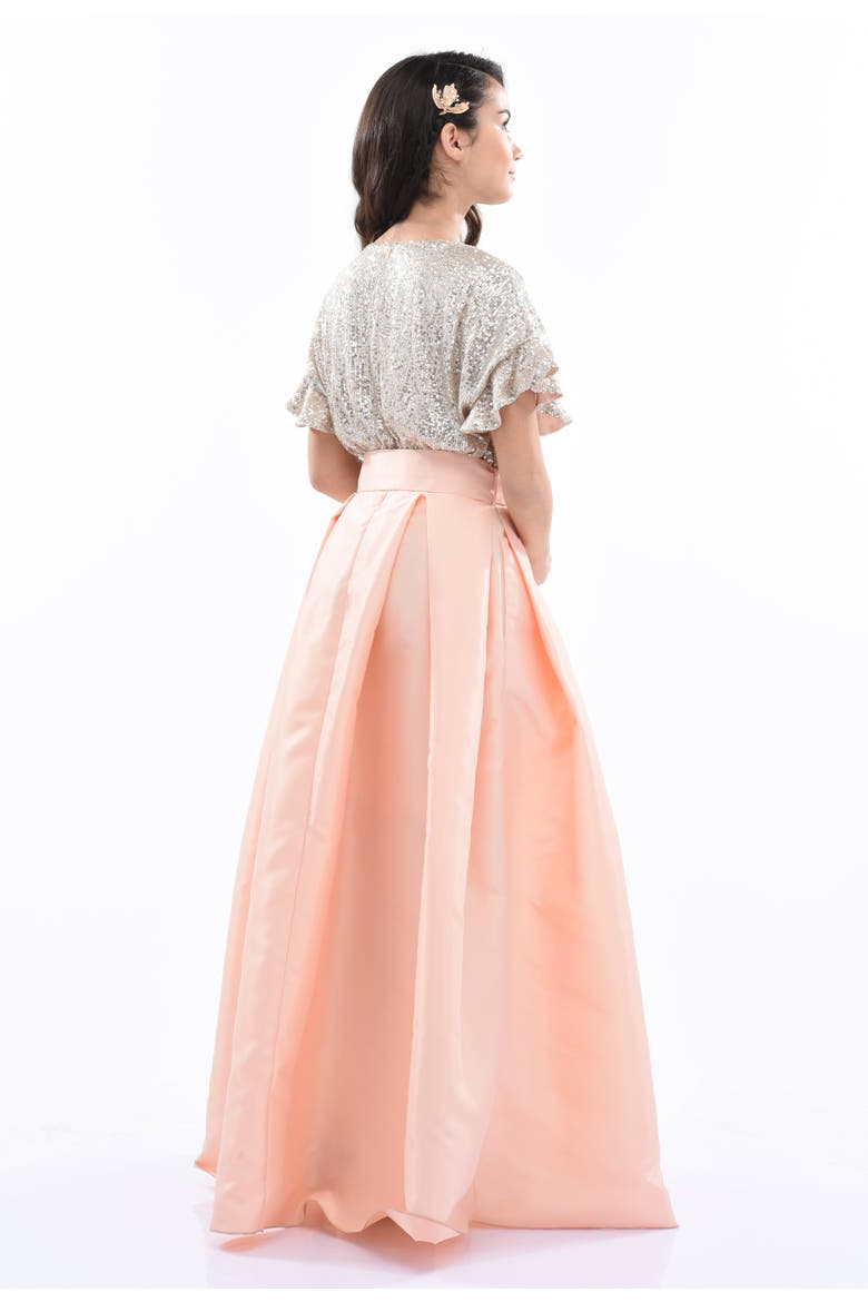 Arcola Dress, Alternate, color, Peach