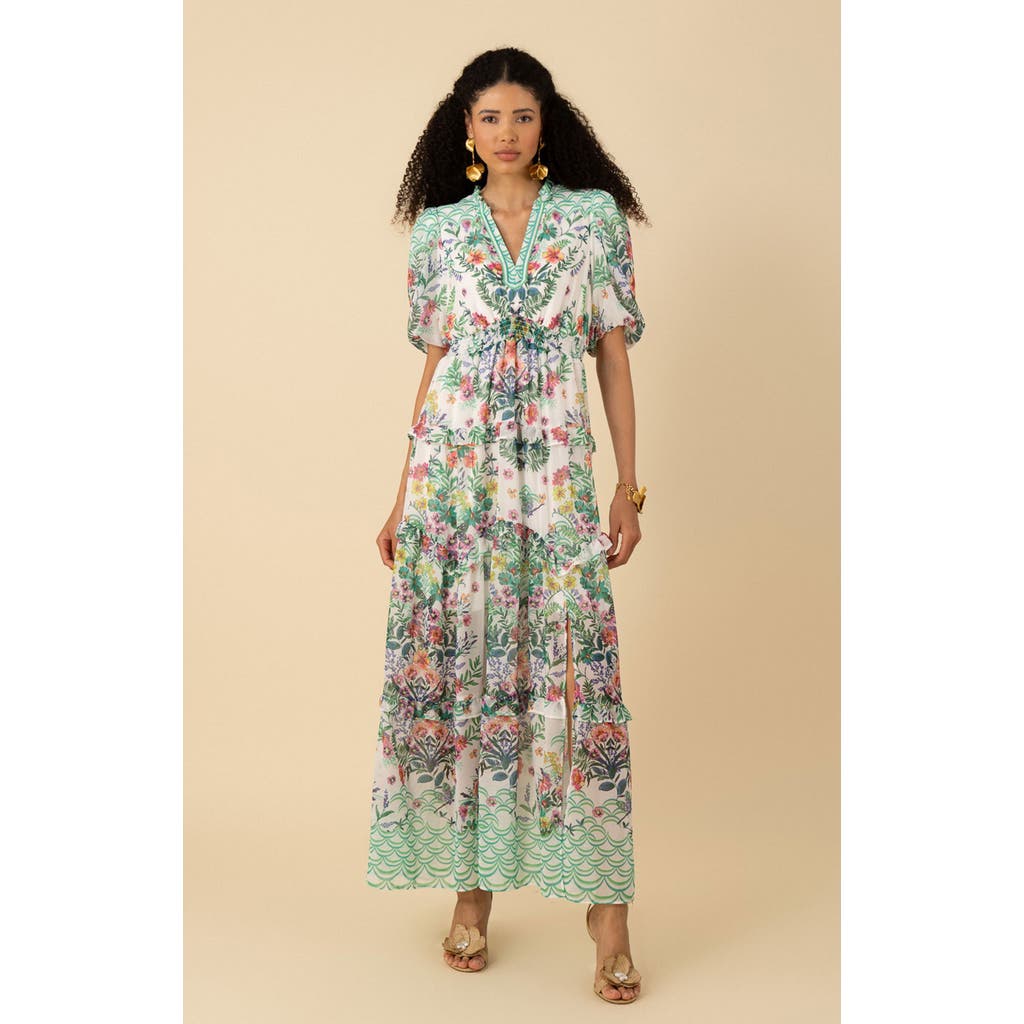 Hale Bob Khaleesi Chiffon Maxi Dress In Blue