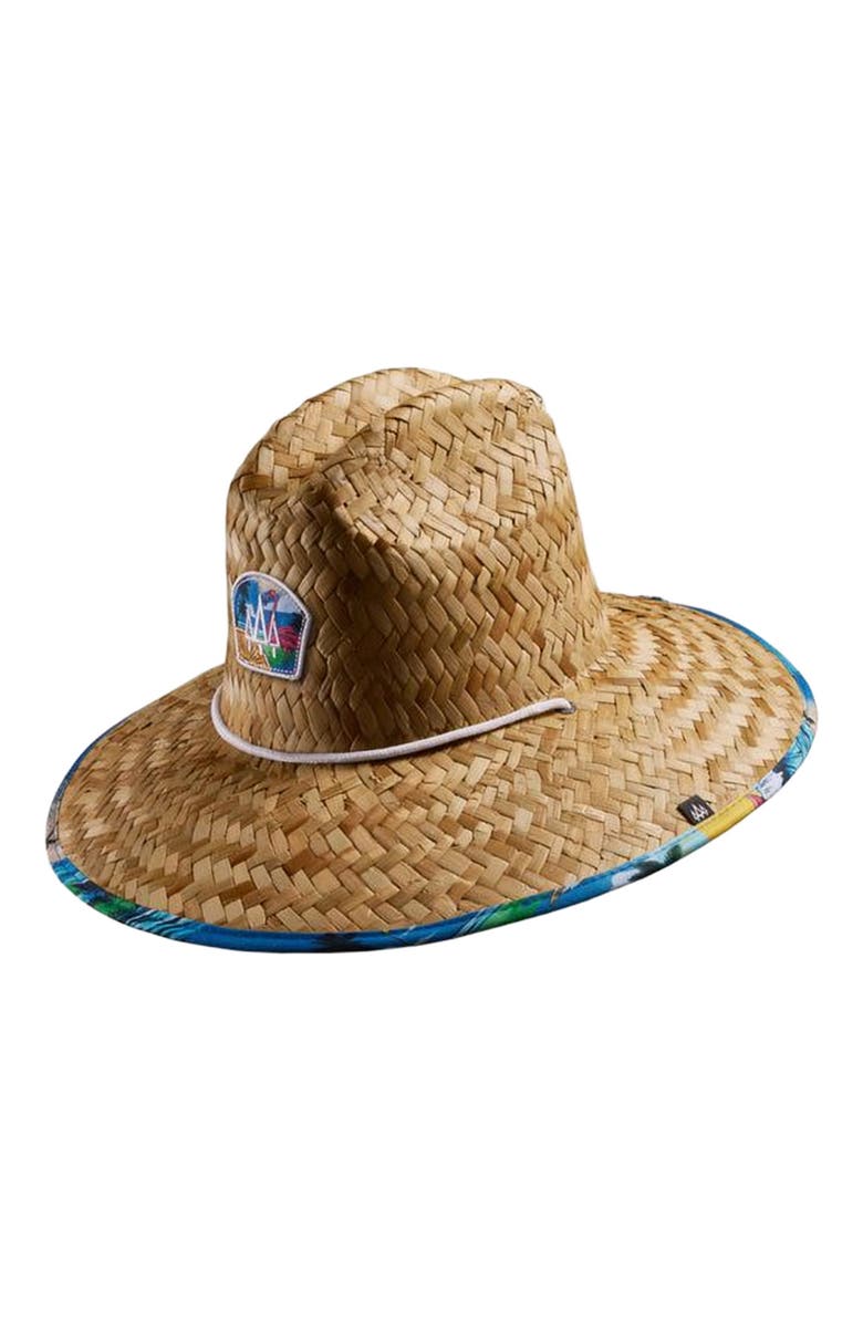 Hemlock Seaside Straw Lifeguard Hat, Main, color, Beachside