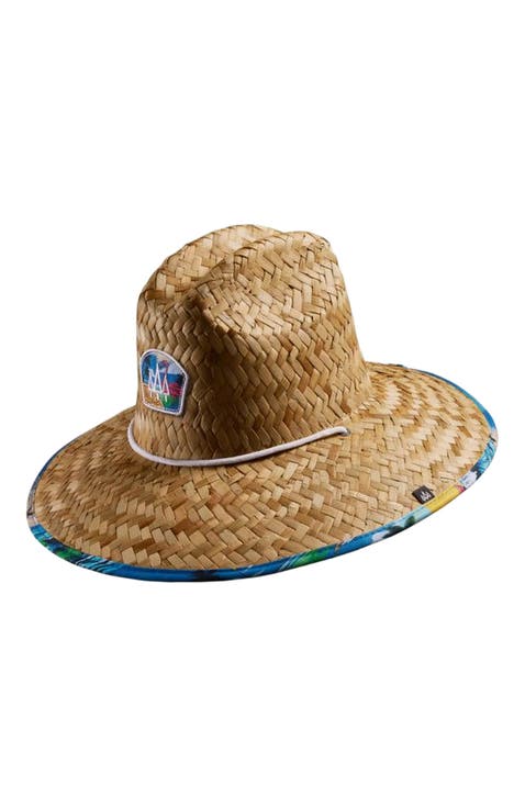 Seaside Straw Lifeguard Hat